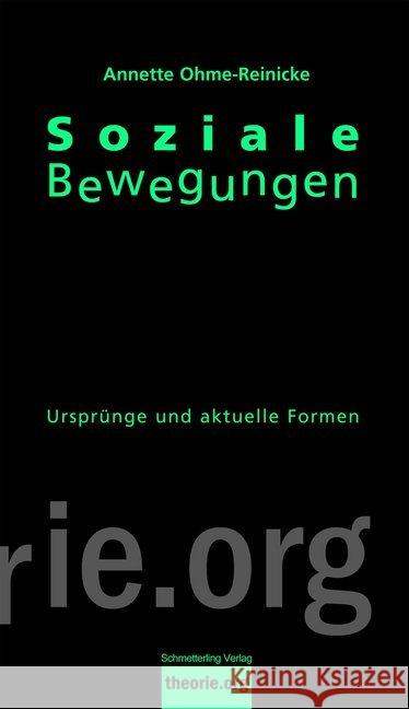 Soziale Bewegungen Ohme-Reinicke, Anette 9783896576927 Schmetterling Verlag - książka