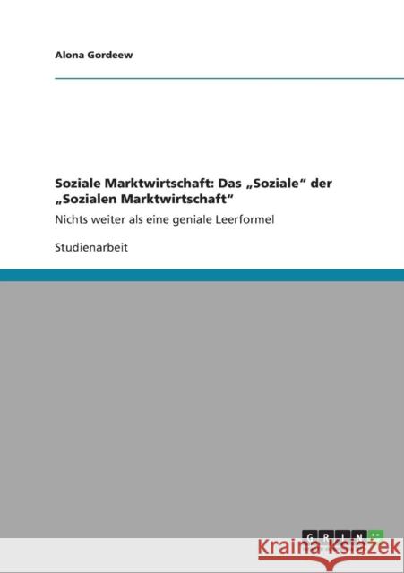 Soziale Marktwirtschaft: Das 