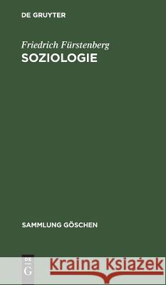 Soziologie Friedrich Fürstenberg 9783110045536 De Gruyter - książka