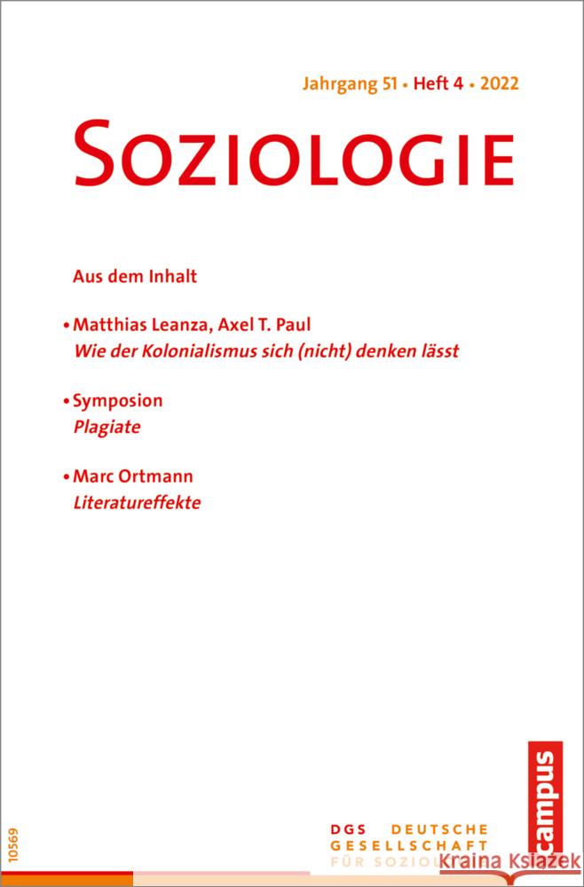 Soziologie 04/2022  9783593515755 Campus Verlag - książka