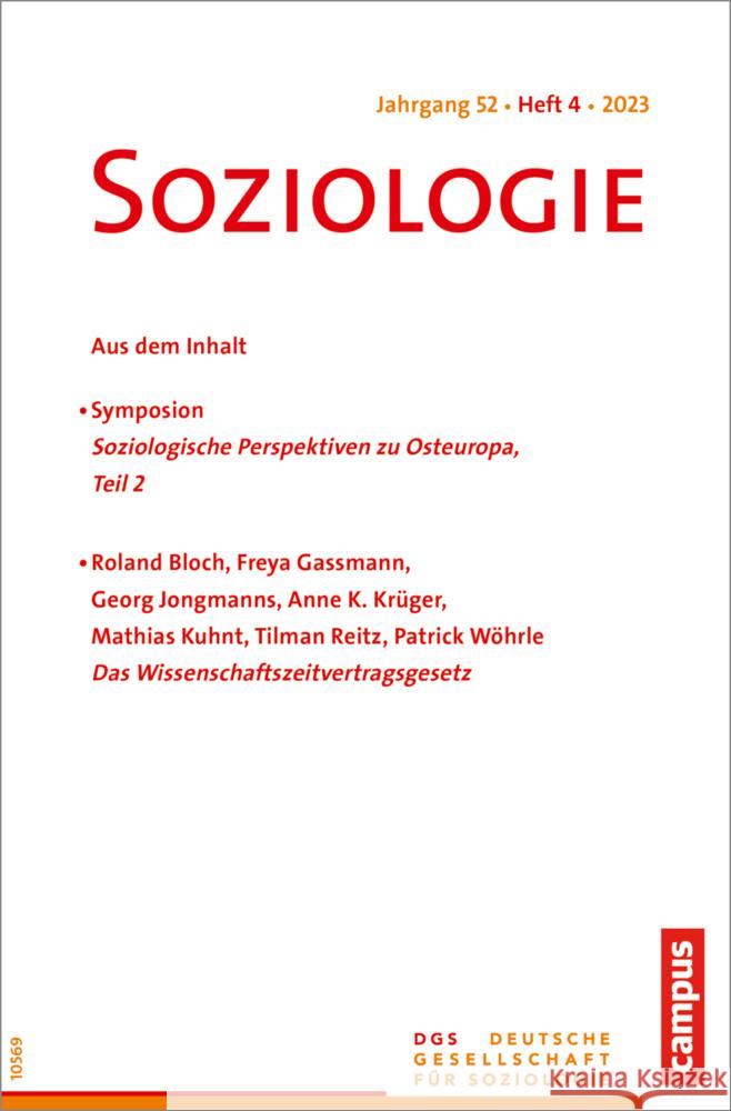 Soziologie 04/2023  9783593517452 Campus Verlag - książka