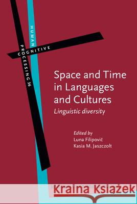 Space and Time in Languages and Cultures: Linguistic Diversity Luna Filipovic Kasia M. Jaszczolt  9789027223906 John Benjamins Publishing Co - książka