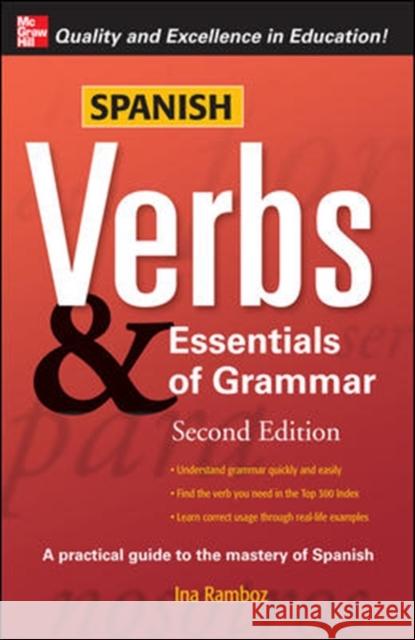 Spanish Verbs & Essentials of Grammar Ramboz, Ina 9780071498067  - książka