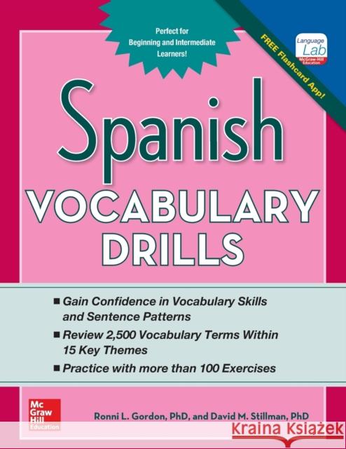 Spanish Vocabulary Drills Ronni Gordon 9780071805001 McGraw-Hill Education - Europe - książka