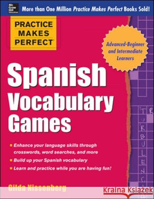 Spanish Vocabulary Games Nissenberg, Gilda 9780071827874 McGraw-Hill - książka