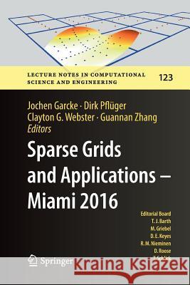 Sparse Grids and Applications - Miami 2016 Jochen Garcke Dirk Pfluger Clayton G. Webster 9783030092276 Springer - książka