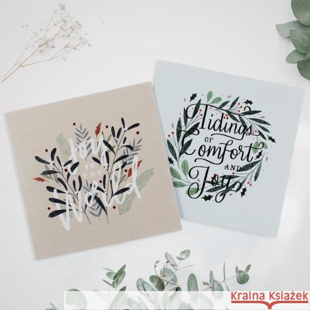 Spck Charity Christmas Cards, Pack of 10, 2 Designs: Floral Foliage Spck 9780281083077 Society for Promoting Christian Knowledge - książka