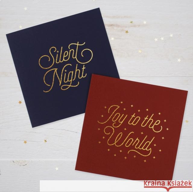 Spck Charity Christmas Cards, Pack of 10, 2 Designs: Gold Text Spck 9780281083084 Society for Promoting Christian Knowledge - książka