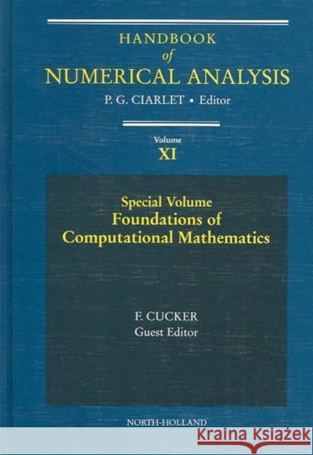 Special Volume: Foundations of Computational Mathematics: Volume 11 Ciarlet, Phillipe G. 9780444512475  - książka