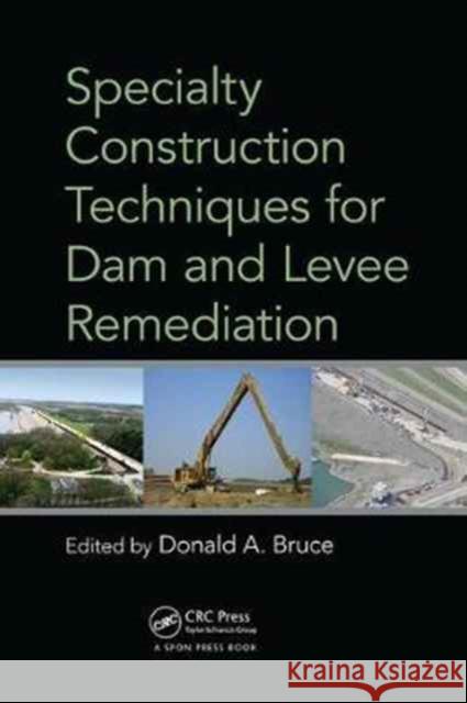 Specialty Construction Techniques for Dam and Levee Remediation Donald A. Bruce 9781138075566 CRC Press - książka