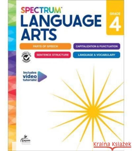 Spectrum Language Arts Workbook, Grade 4 Spectrum 9781483871387 Carson Dellosa - książka