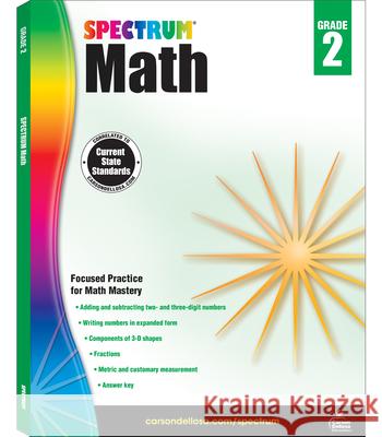 Spectrum Math Workbook, Grade 2 Spectrum 9781483808703 Spectrum - książka