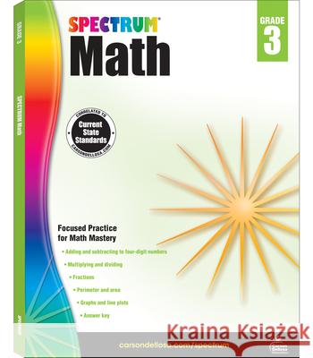 Spectrum Math Workbook, Grade 3 Spectrum 9781483808710 Spectrum - książka