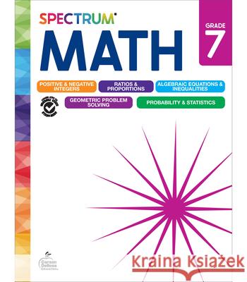 Spectrum Math Workbook, Grade 7 Spectrum 9781483871509 Spectrum - książka