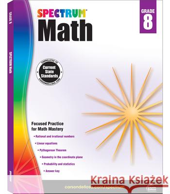 Spectrum Math Workbook, Grade 8 Spectrum 9781483808765 Spectrum - książka
