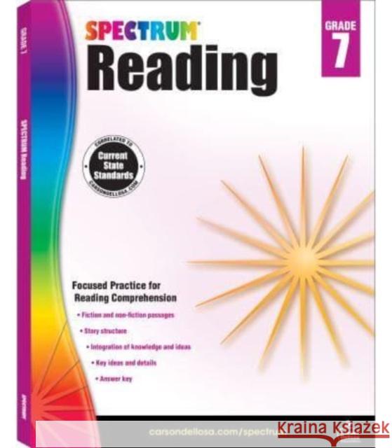 Spectrum Reading G.7 Workbook, Grade 7 Spectrum 9781483812205 Carson Dellosa - książka