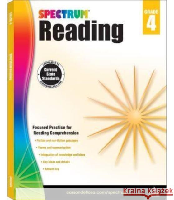 Spectrum Reading Workbook, Grade 4 Spectrum 9781483812175 Carson Dellosa - książka