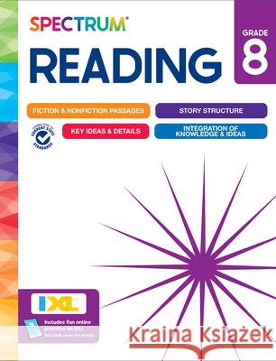 Spectrum Reading Workbook, Grade 8 Spectrum                                 Carson Dellosa Education 9781483874807 Spectrum - książka