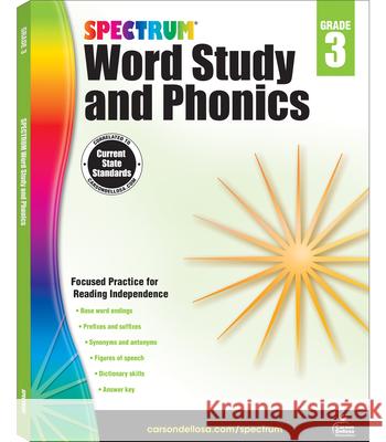 Spectrum Word Study and Phonics, Grade 3 Spectrum 9781483811840 Spectrum - książka