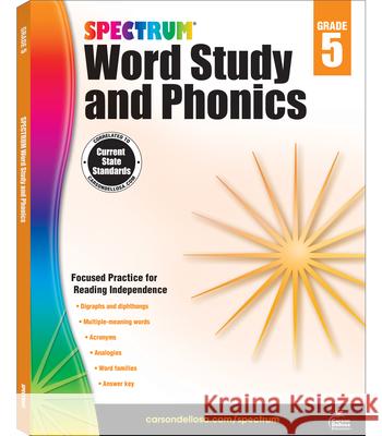 Spectrum Word Study and Phonics, Grade 5 Spectrum 9781483811864 Spectrum - książka