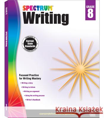 Spectrum Writing, Grade 8 Spectrum 9781483812038 Spectrum - książka