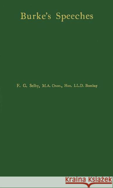 Speeches: On American Taxation, on Conciliation with America, and Letter to the Sheriffs of Bristol Burke, Edmund, III 9780837169842 Greenwood Press - książka