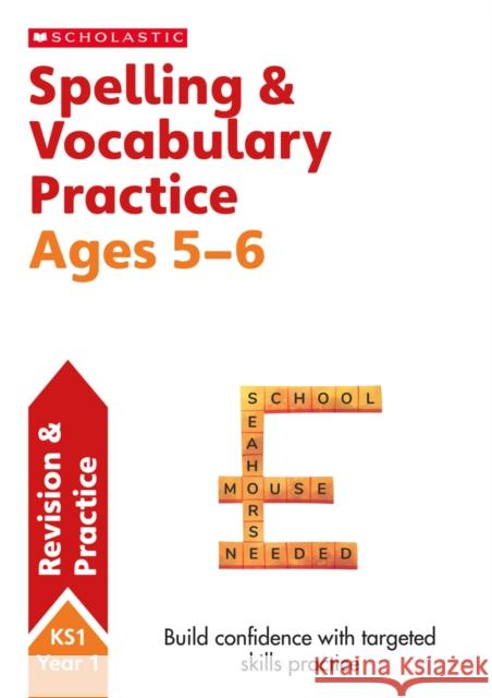 Spelling and Vocabulary Practice Ages 5-6 Milford, Alison 9781407141886 Scholastic - książka