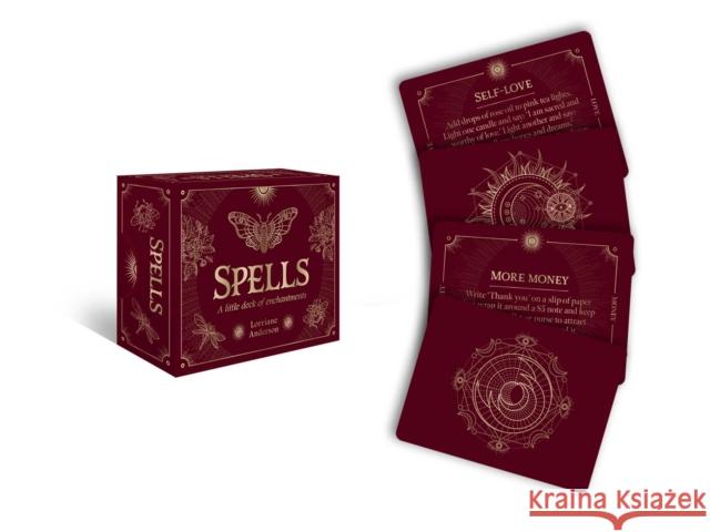 Spells: A Little Deck of Enchantments: 40 Mini Cards for Inspiration Anderson, Lorriane 9781922579348 Rockpool Publishing - książka