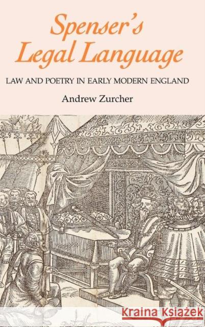 Spenser's Legal Language: Law and Poetry in Early Modern England  9781843841333 Boydell & Brewer - książka