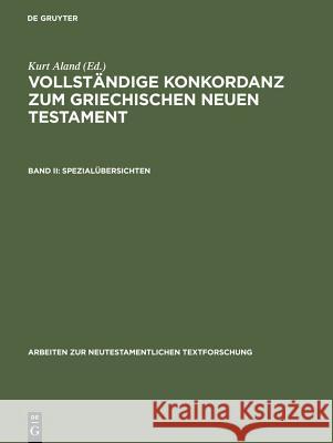 Spezialübersichten  9783110073492 Walter de Gruyter & Co - książka