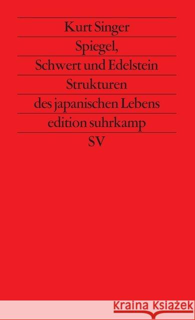Spiegel, Schwert und Edelstein Singer, Kurt 9783518114452 Suhrkamp - książka