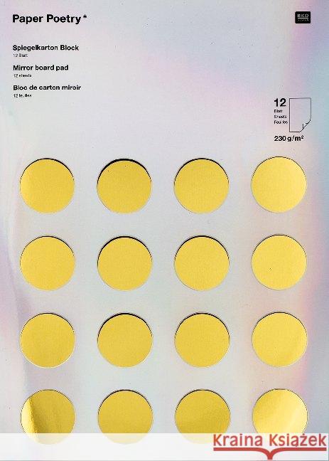 Spiegelkartonblock, Gold/Silber  4051271398736 RICO-Design tap - książka