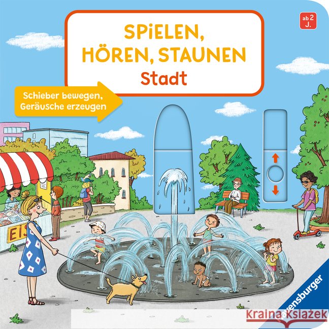 Spielen, Hören, Staunen: Stadt. Ein Soundbuch ganz ohne Batterie und Elektronik Penners, Bernd 9783473420025 Ravensburger Verlag - książka