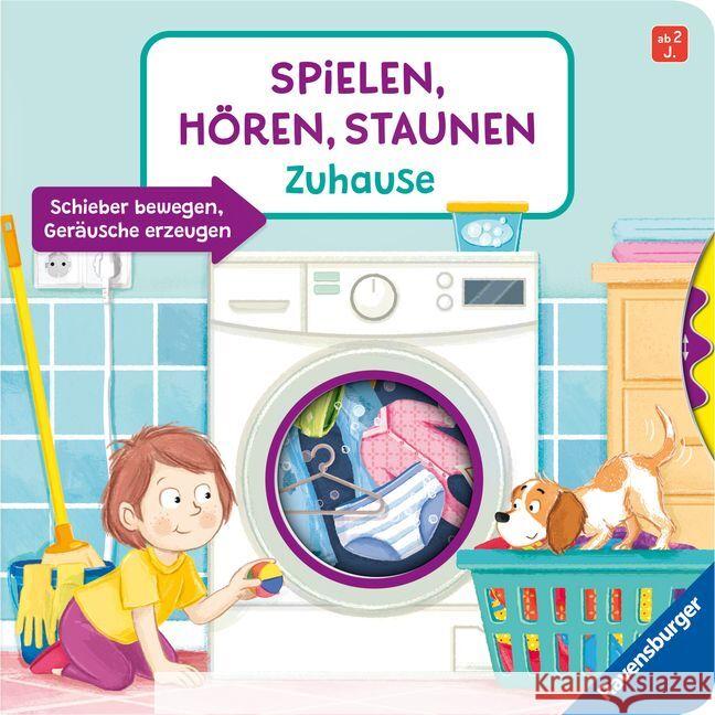 Spielen, Hören, Staunen: Zuhause. Ein Sound-Spielbuch ohne Batterie und Elektronik Wieker, Katharina 9783473419098 Ravensburger Verlag - książka