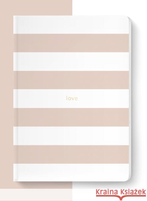 Spirit Stationery Striped A5 Notebook: Dusty Pink Spck 9780281079797  - książka