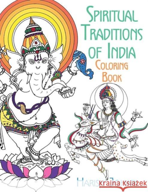 Spiritual Traditions of India Coloring Book Harish Johari 9781620556290 Inner Traditions Bear and Company - książka