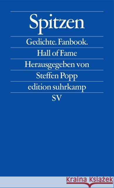 Spitzen : Gedichte. Fanbook. Hall of Fame  9783518127193 Suhrkamp - książka