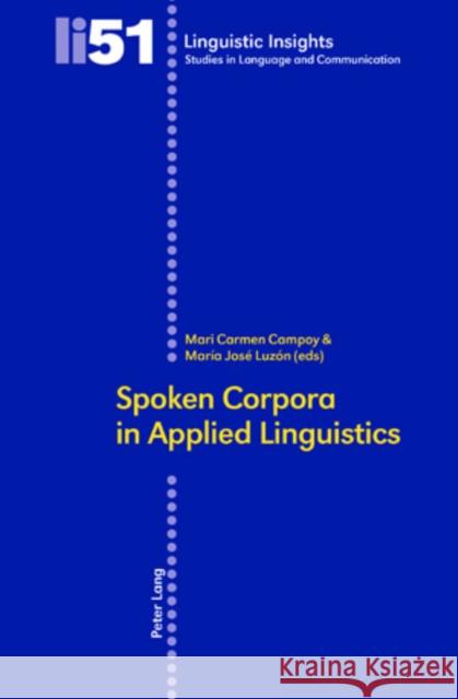 Spoken Corpora in Applied Linguistics  9783039112753 Verlag Peter Lang - książka