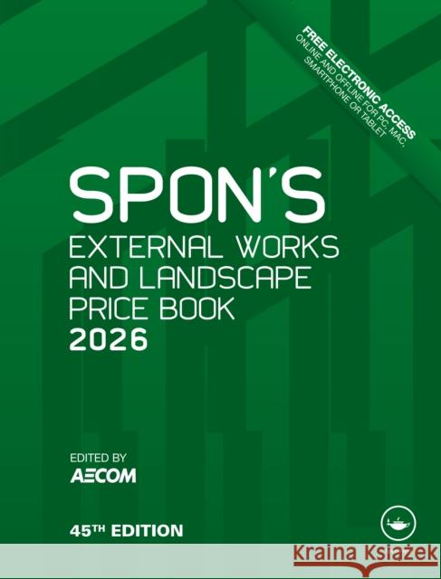 Spon's External Works and Landscape Price Book 2026 Aecom 9781041079446 CRC Press - książka