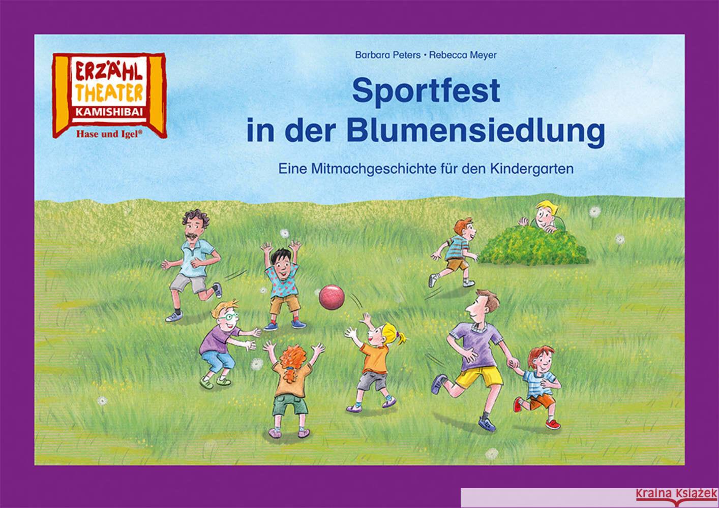 Sportfest in der Blumensiedlung / Kamishibai Bildkarten Peters, Barbara 4260505832650 Hase und Igel - książka