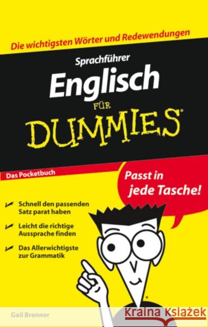Sprachfuhrer Englisch fur Dummies Das Pocketbuch Brenner, Gail   9783527705269 Wiley-VCH Dummies - książka