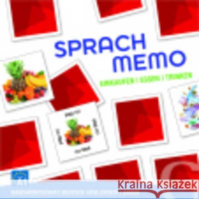 Sprachmemo Deutsch: Einkaufen, Essen & Trinken (Spiel) : Basiswortschatz spielerisch Deutsch lernen. Niveau A1. Sprachspiel Achim Seiffarth   9783198195864 Max Hueber Verlag - książka