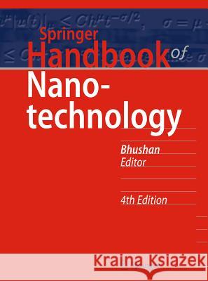 Springer Handbook of Nanotechnology Bharat Bhushan 9783662543559 Springer - książka