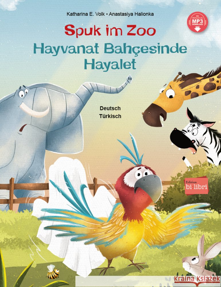 Spuk im Zoo (Deutsch-Türkisch) Volk, Katharina E. 9783695005246 Bilibri - książka