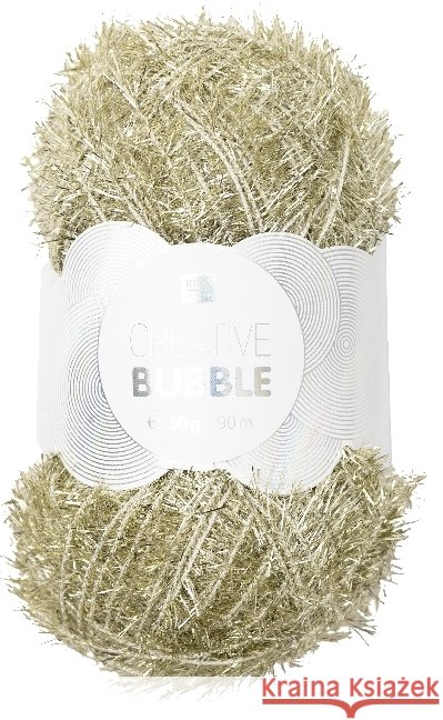 Spülschwammgarn Creative Bubble Metallic Gold  4050051558995 RICO-Design tap - książka