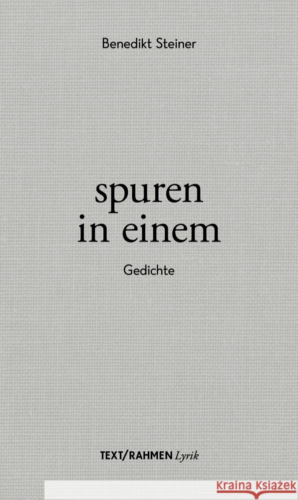 spuren in einem Steiner, Benedikt 9783903365100 Text/Rahmen - książka