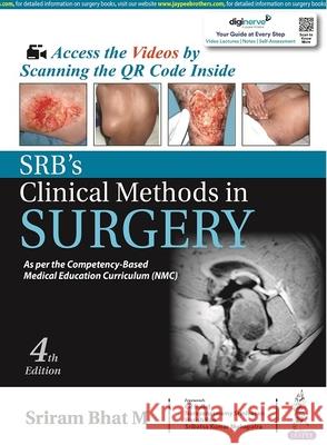 SRB's Clinical Methods in Surgery Sriram Bhat M   9789354658686 Jaypee Brothers Medical Publishers - książka