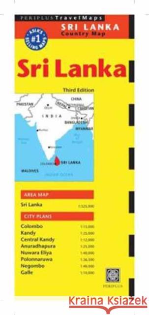 Sri Lanka Travel Map Third Edition Periplus Editors 9780794606039 Periplus Editions - książka