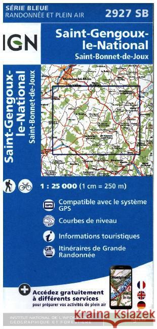 St-Gengoux-le-National / St-Bonnet-de-Joux: 2016  9782758535638 Institut Geographique National - książka