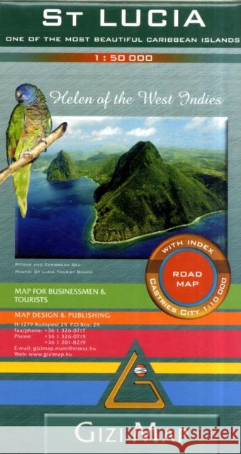 St-Lucia road map  9789638746542 CRAENEN BVBA - książka